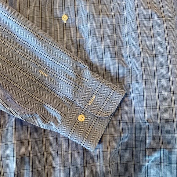 Brooks Brothers Blue Plaid Button Down Shirt - Picture 5 of 6